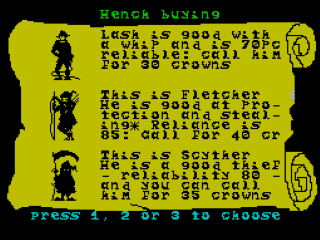 The Prince screenshot 2 for ZX Spectrum